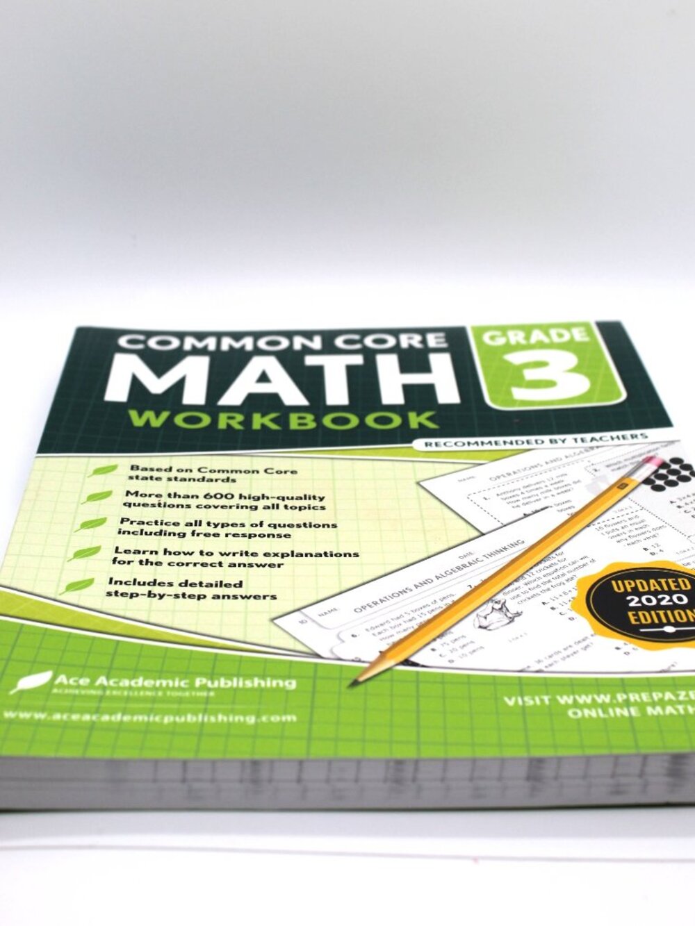Common Core Math Workbook Grade 3 Teacher Recommended Updated 2020 Edition NEW